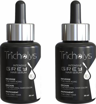 Tricholys Grey Hair Serum | Melanin Boosting Actives for Grey Hair Reduction