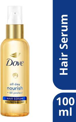 DOVE All Day Nourish + UV protect Hair Serum For All Hair Types With Bio Protein Care