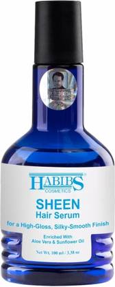 Habibs Sheen Hair Serum For Anti-Frizz, Smooth and Silky Finish enriched with sunflower