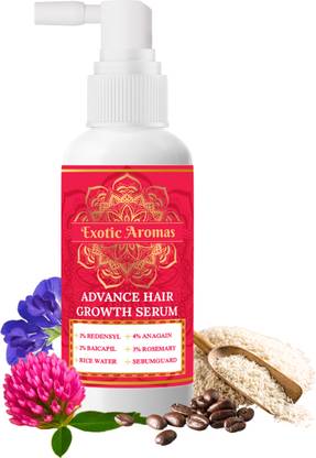 Exotic Aromas Hair Growth Serum with 3% Rosemary, 3% Redensyl for Hair Fall Control