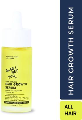 GLAD I MET YOU Hair Growth Serum For Men & Women | Dermatologically Tested | All Types