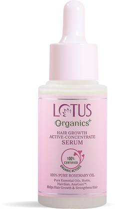 Lotus Organics+ Hair Growth Active Concentrate Serum |Made with 100% Organic Rosemary Oil