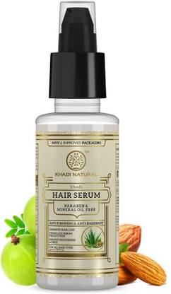 KHADI NATURAL Herbal Hair Serum|SLS & Paraben Free|Anti-Dandruff|Damage Repair
