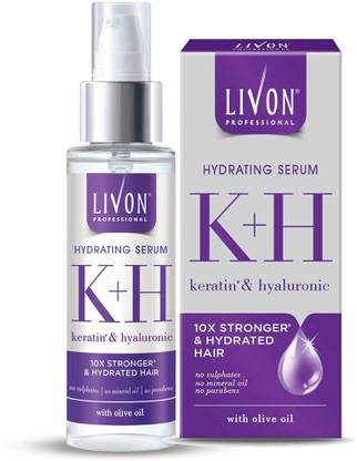 LIVON Professional Hydrating Serum for Women & Men,With Keratin, Hyaluronic &Olive Oil