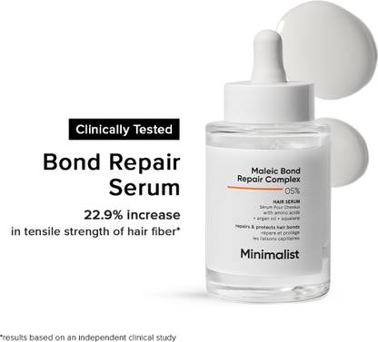 Minimalist Hair Serum for Dry, Damaged & Frizzy Hair with 05% Maleic Bond Repair Complex