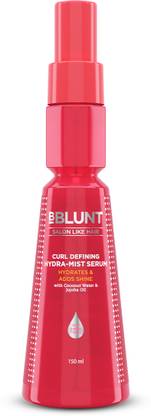 BBlunt Curl Defining Hydra-Mist Serum with Jojoba Oil & CoconutWater for Hydrated Curls