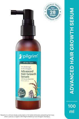 Pilgrim 3% Redensyl & 4% Anagain Advanced Hair Growth Serum with Korean Black Rice