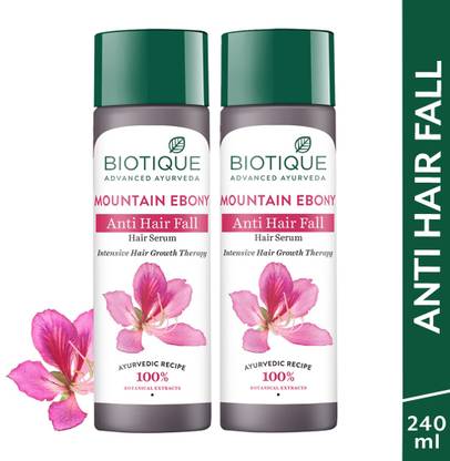 BIOTIQUE Mountain Ebony Hair Serum for Hairfall Control | Intensive Hair Growth Therapy