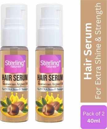 Sterling Hair Serum with Moroccan Argan Oil - 40ML + 40ML
