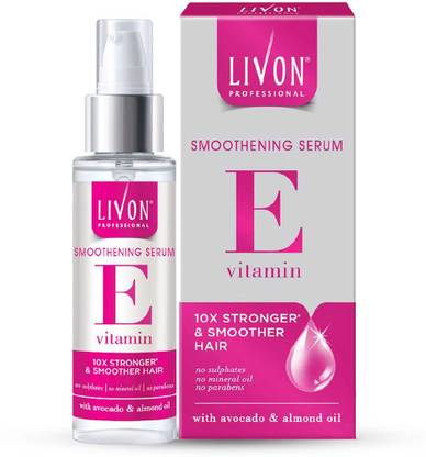LIVON Professional Smoothening Serum for Women & Men, With Vitamin E & Avocado