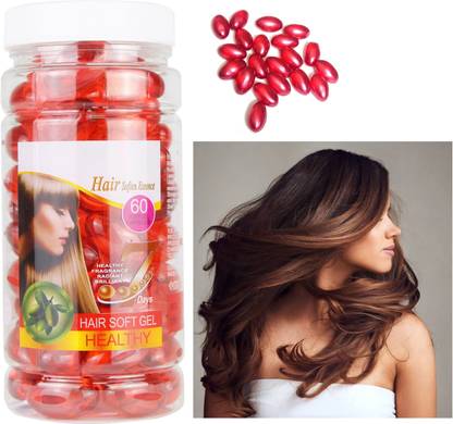 HUZURLU Professional Vitamin E hair Softener Gel Capsules