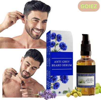 GOIEZ Anti-grey Beard Serum Root Nourish – Feeds Hair Roots And Prevents Greying