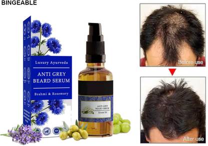 Bingeable Beard Darkening Solution 25ml – Anti Grey, Growth & Shine Booster