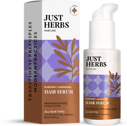 Just Herbs Rosemary Hair Serum For Men & Women Helps Reduce Fizz & Adds Shine