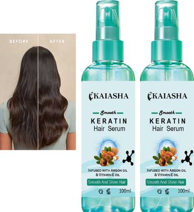 KAIASHA BLUE HAIR SERUM FOR FIZZY AND SHINE GLOSS HAIR PACK OF 2