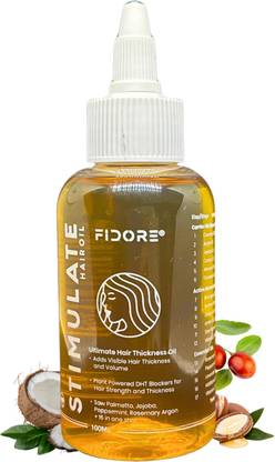 FIDORE Stimulate Hair Growth Oil | For Thicker Hair, Reduced Fall & Scalp Care