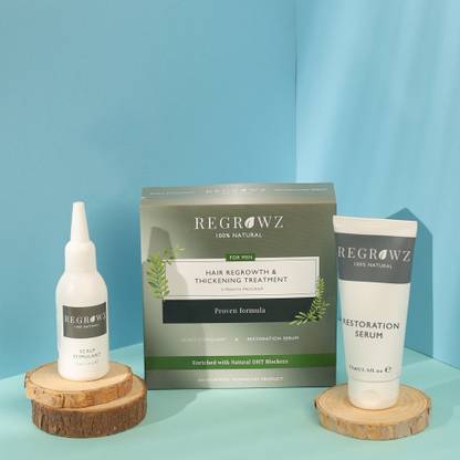 REGROWZ For Men Hair Regrowth & Thickening Treatment 3 Months Kit