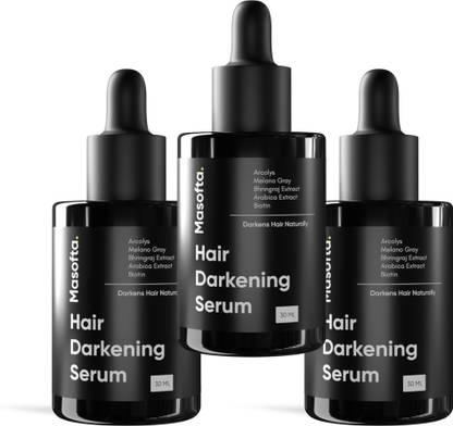Masofta Anti Grey Hair Darkening Serum for Limiting & Reversing Greying with Melano Gray