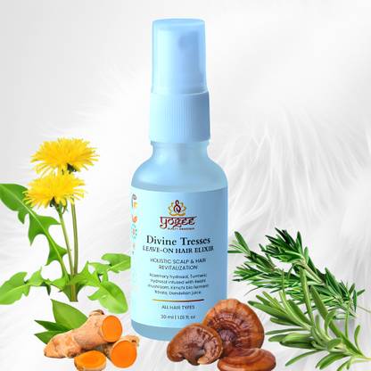 yogee Divine Tresses Leave-on Hair Elixir -Natural Organic Leave-on Hair Care Solution