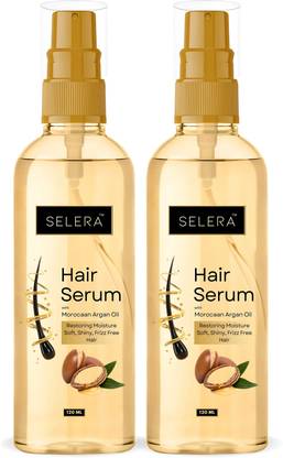 Selera Professional Hair Serum With Moroccan Argan Oil for Frizz Free Smooth