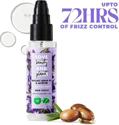 Love Beauty And Planet Argan and Lavender Serum for Frizz free hair