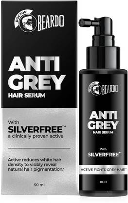 BEARDO Anti Greying Hair Serum 50ml For Men | SILVERFREE | Natural Hair Pigmentation