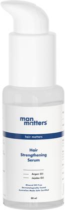 Man Matters Hair Strengthening Serum With Argan Oil & Jojoba Oil | For Dry & Frizzy Hair