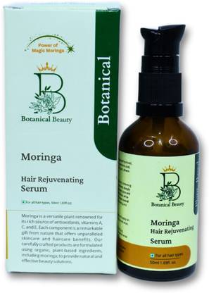 Botanical Beauty Moringa Hair Serum | Organic Serum with Aloe Vera for Nourished Hair