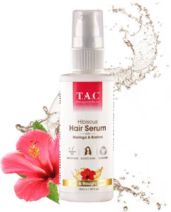 टैक - द आयुर्वेद कंपनी Hibiscus Hair Serum With Moringa & Brahmi For Dry & Rough Hair