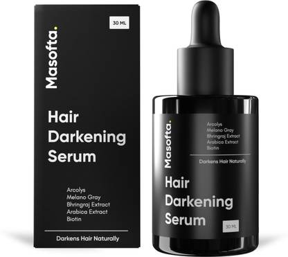 Masofta Anti Grey Hair Darkening Serum for Limiting & Reversing Greying with Melano Gray
