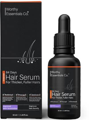 Worthy Essentials Co. 84-Days Intense Hair Growth Serum | Redensyl, Aminexil, Procapil