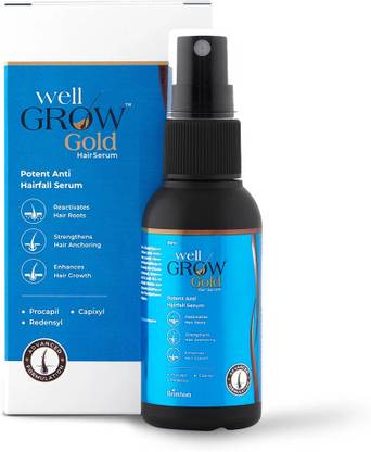 Brinton WellGrow gold hair serum for Hair Care, Women, Men | Reactivates Hair Roots