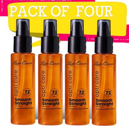 LOUIS QUEEN Professional Serum, for straightening hair & Frizz Control, PACK OF 4 100ml EACH