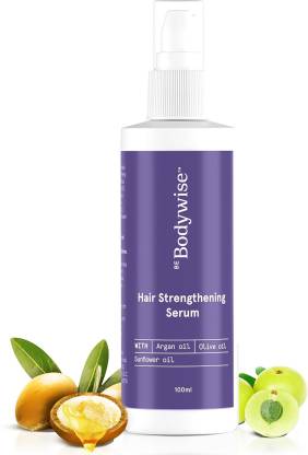 Be Bodywise Hair Strengthening Serum with Argan Oil & Olive Oil | For Dry & Frizzy Hair