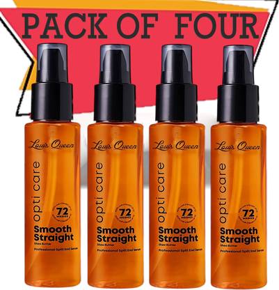 LOUIS QUEEN Professional Serum, for straightening hair & Frizz Control| PACK OF 4 100ml EACH