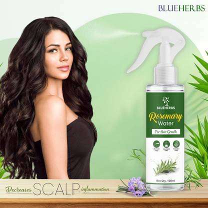 BLUEHERBS Pure Rosemary Water Spray For Hair Growth | Hair Spray for Regrowth