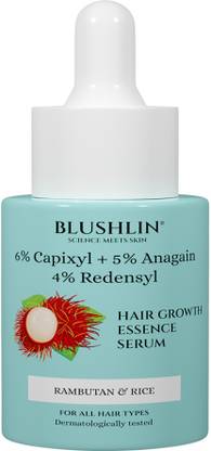 blushlin Hair Growth Serum, with Redensyl, Anagain, Procapil, Rosemary Oil & Rambutan