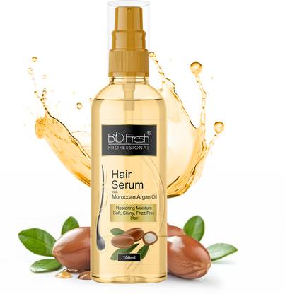 Biofresh Professional Hair Serum With Moroccan Argan Oil for Frizz Free Smooth