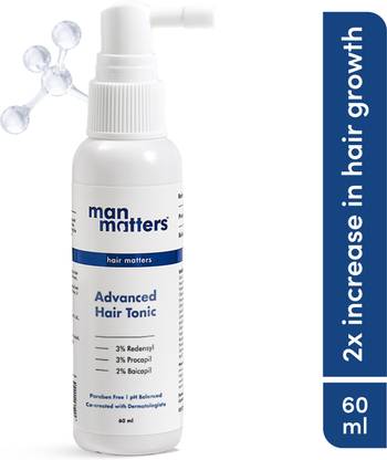 Man Matters Advanced Hair Growth Tonic with Redensyl, Procapil, Baicapil | Paraben, SLS Free