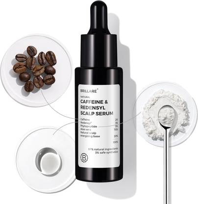 BRILLARE Caffeine & Phytopeptide Scalp Serum with Redensyl for hair fall reduction