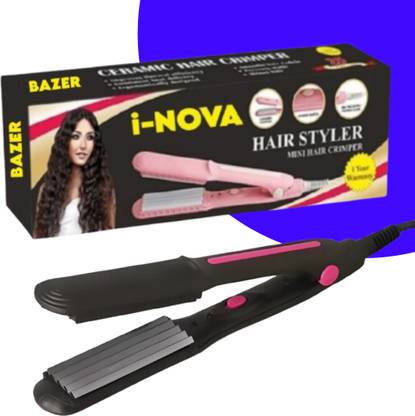 BAZER (i-NOVA) AT-8006A Women's MINI hair Crimper Styler Machine Hair Styler