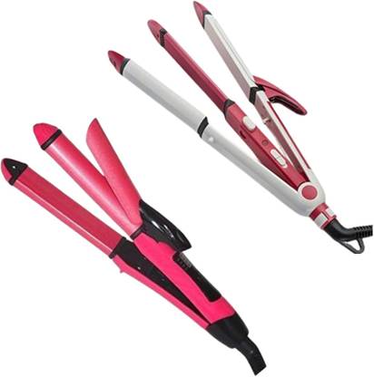 TechKing Combo C632 - 3 in 1 Iron Hair Straightener & Curler Machine Hair Styler