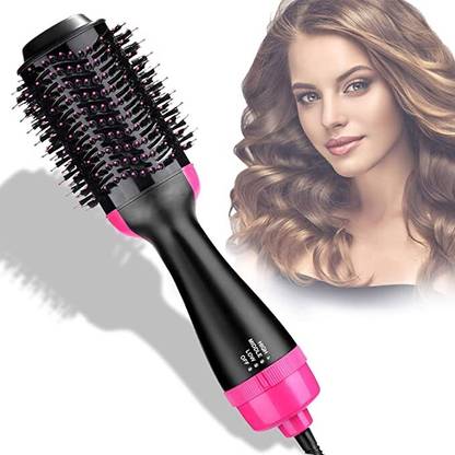 ClothyDeal Electric Hair Dryer and Volumizer, Negative Ion Hair Straightener Curler Brush Hair Dryer 5 in 1 Blow hair Styler Dryer Straightener, Hot Air Dryer Brush, Hair Straightener Brush