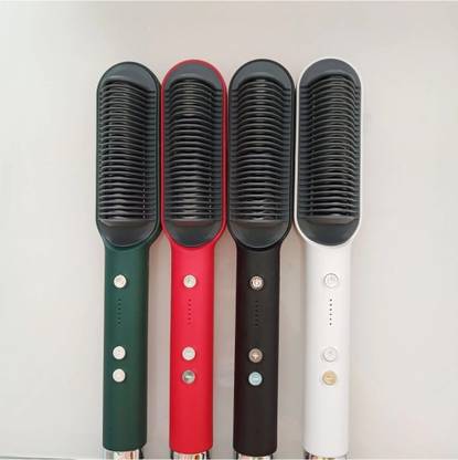 RealSun Hair Straightener Brush, Hair Styler, Straightener machine Hair Straightener Brush Iron Built with Comb, Fast Heating & 5 Temp Settings Hair Straightener