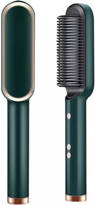 Fulkiza Negative Ion Straight Hair Comb Multi-speed Electric Heating Straight Hair Straightener Brush