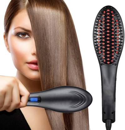 DERIKE Hair Straightner for Dry , Fizzy and Curly Hair with temprature control Hair Straightner for Dry , Fizzy and Curly Hair with temprature control Hair Straightener Brush