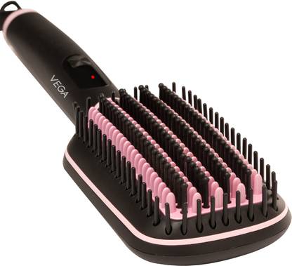 VEGA Lit style L2 with Keratin and Argan Oil Infused Ceramic Coated Bristles, VHSB-07 Hair Straightener Brush