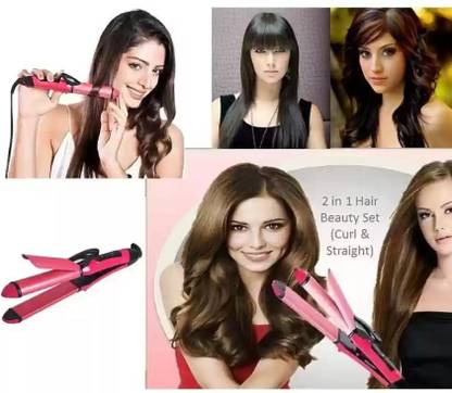 Bypass 2 IN 1 HAIR STRAIGHTENER HAIR STRAIGHTENER PINK ROD 2 IN 1 BF26333 Hair Straightener
