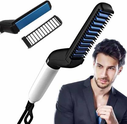 FULKIZA Quick Hair Styler for Men Electric Beard Straightener Massage Hair Straightener