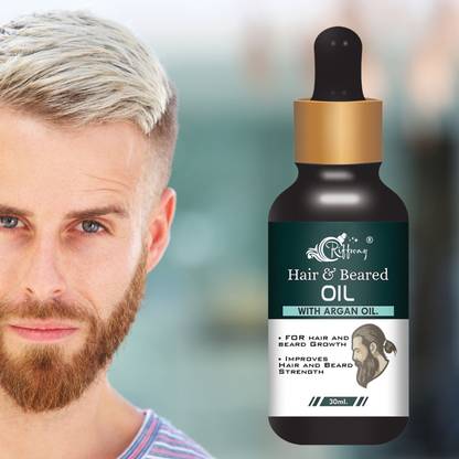 Riffway Men Mustache & Beard Oil For Dailyuse Hair Styling Hair Gel ~ Beard Gel for Men Hair Gel